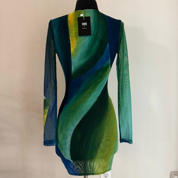 Farai London x REVOLVE Indah Dress in Emerald Ocean Size Small - Picture 7 of 10